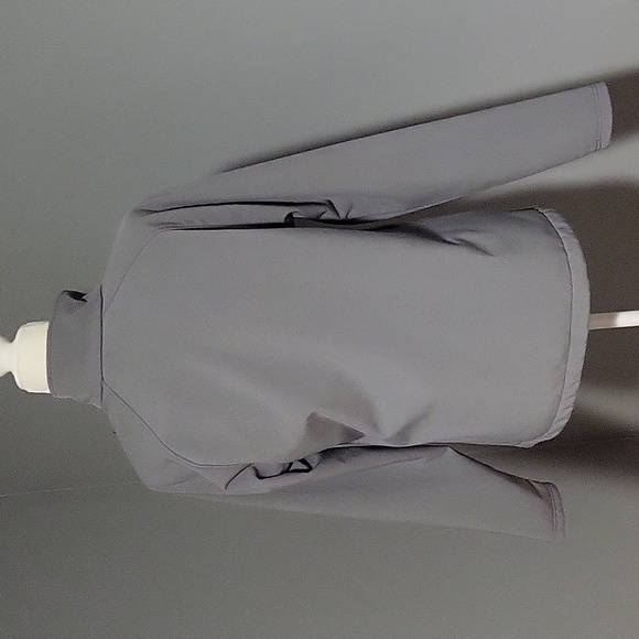 New Balance Gray Water Resistant Fleece Lined Soft Shell Jacket - Size M - Picture 2 of 6